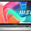 MSI Modern 15 F1MG Intel Core 7 laptop with 16GB RAM and 512GB SSD in Urban Silver.