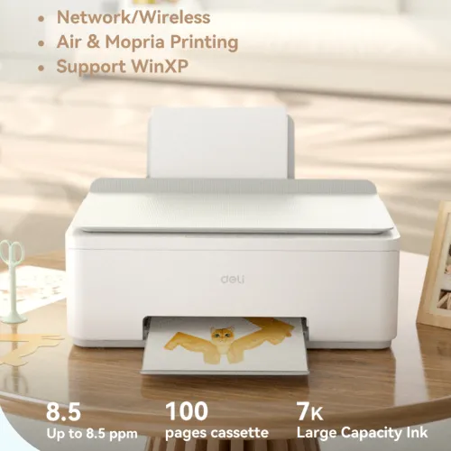 Deli D511W Multi-Function Color Inkjet Printer with Wi-Fi - Image 6