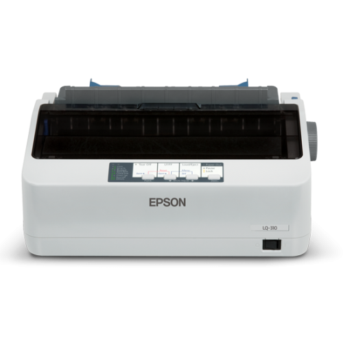 Epson LQ-310 24-pin dot matrix printer with continuous form support, high-speed printing, USB, serial and parallel connectivity for offices