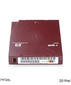 HPE C7972AL LTO-2 Ultrium 400GB custom labeled red data cartridges 20-pack for enterprise backup archival and tape libraries