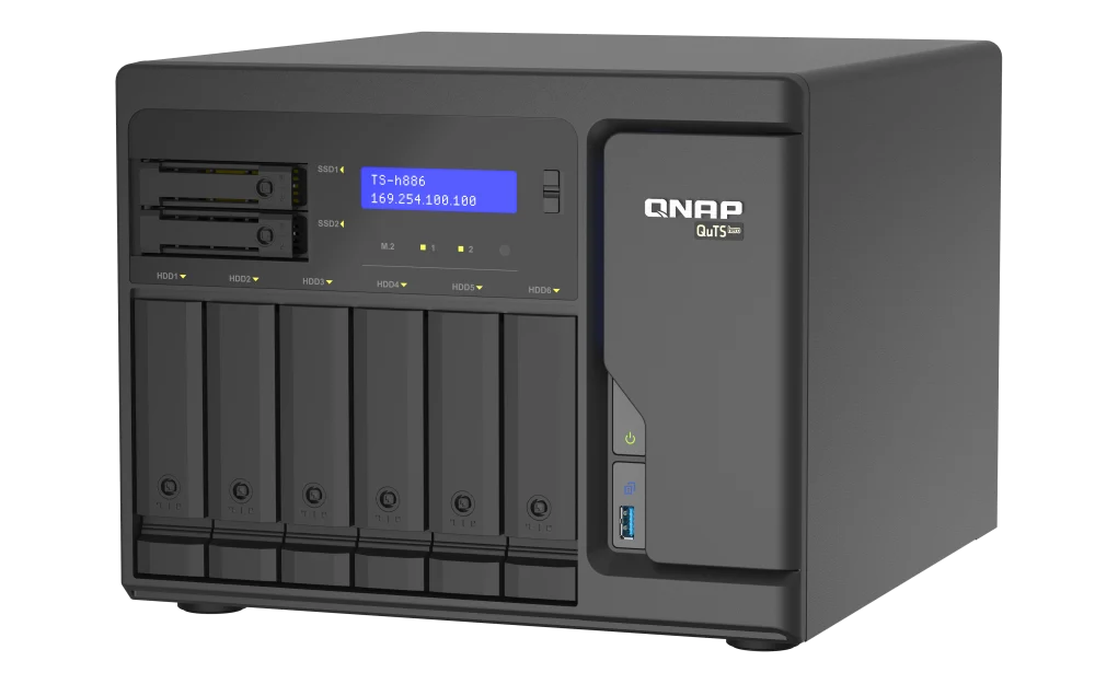 QNAP TS-h886-D1602-8G 8-Bay Enterprise NAS Storage Server - Image 4