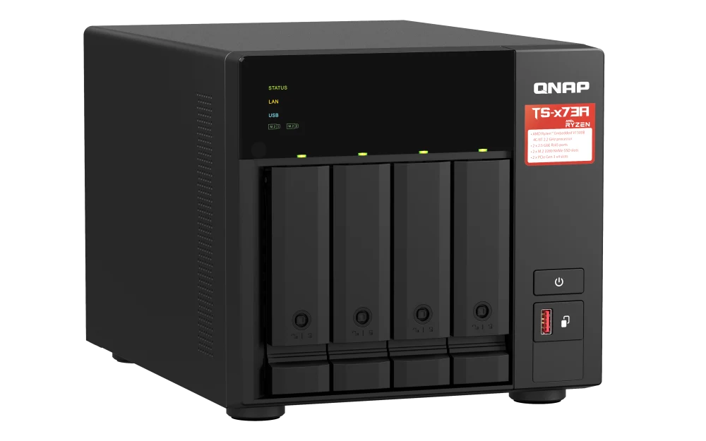 QNAP TS-473A-8G 4-Bay Network Storage Server - Image 2