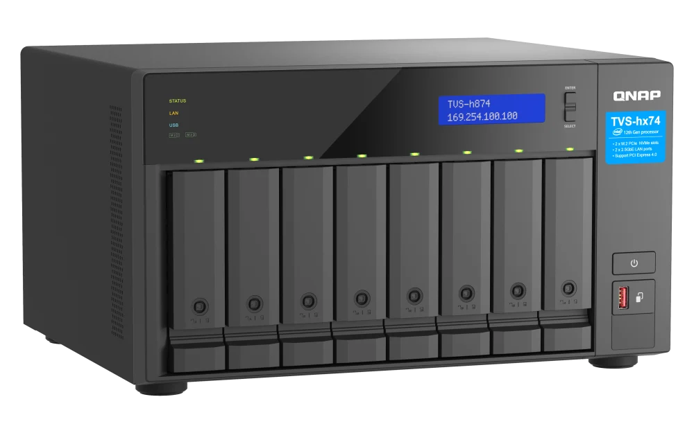 QNAP TVS-h874-i7-32G 8-Bay Network Attached Storage - Image 3