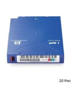 HPE C7971AL LTO-1 Ultrium 200GB pre-labeled blue data cartridges 20-pack for enterprise backup archival storage and tape libraries