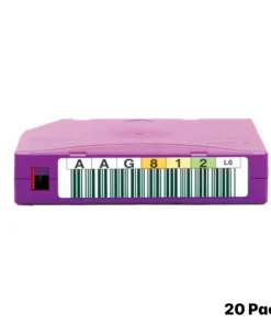 HPE C7976AL LTO-6 6.25TB RW custom labeled data cartridges 20 pack for enterprise backup and archival storage