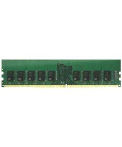Synology D4NE-2666-4G DDR4 memory module RAM stick shown displaying label, gold contact pins, and circuit board