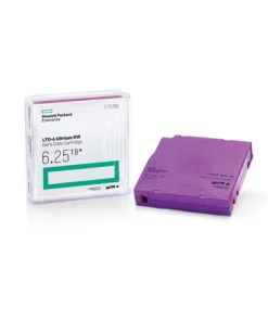 HPE LTO-6 Ultrium C7976A 2.5TB 6.25TB rewritable data cartridge tape for server backup, archival storage, data protection, and business