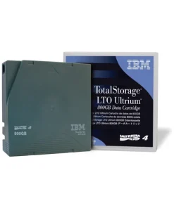 IBM 95P4436 LTO Ultrium 4 data cartridge shown displaying green casing and label design for enterprise tape backup