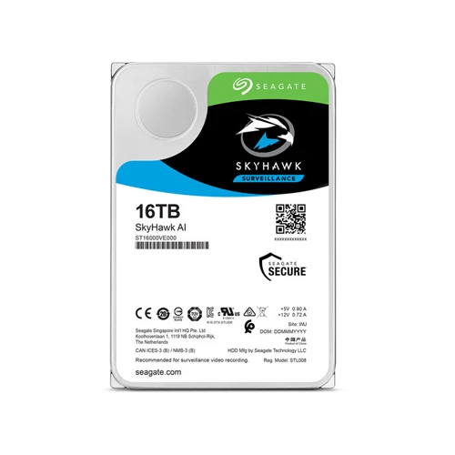 Seagate 16TB SkyHawk AI 7200 rpm SATA III 3.5" Internal Surveillance HDD - Image 2