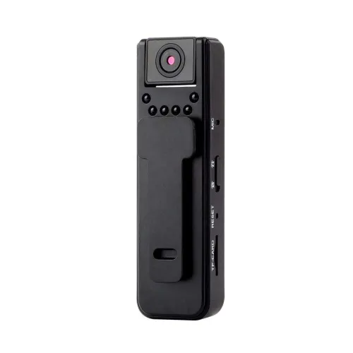 A8 1080P body camera with back clip, 180 degree rotating lens and starlight night vision for security recording in Bangladesh