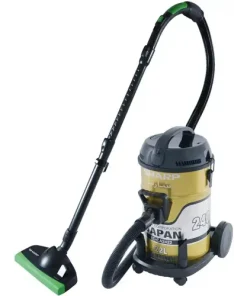 Sharp EC-CA2422-Z gold 22 litre 2400W heavy-duty drum vacuum cleaner with metal telescopic pipe for home use in Bangladesh