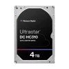 WD Ultrastar DC HC310 4TB SAS server hard drive 3.5 inch drive shown from top angle displaying label and connector ports